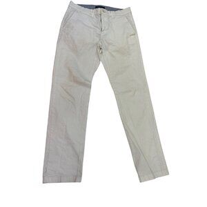 Tommy Hilfiger Mens White Chino Pants 29x32 Cotton Straight Fit Casual Style 87c